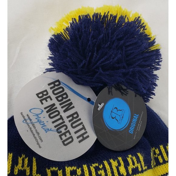 Robin Ruth ~ NWT ~ Sweden Super Chunky Bobble Beanie Hat w/Pompom - Picture 7 of 8